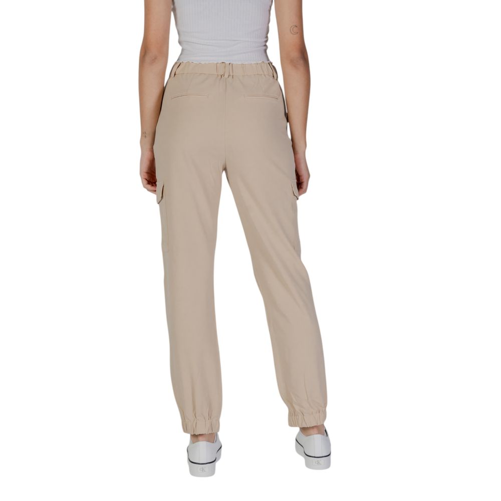 B.Young Beige Polyester Pant